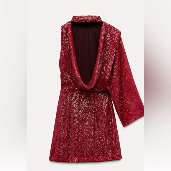 Zara asymmetric sequin dress - Picture 4 of 6